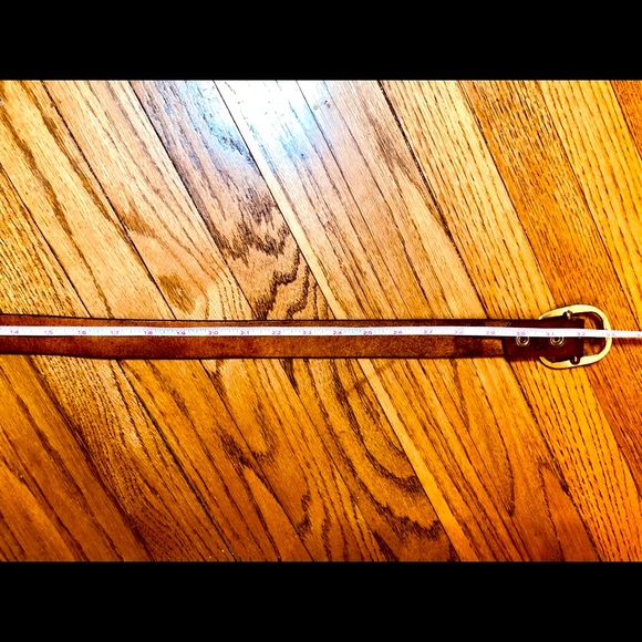 BROWN LEATHER TOOLED BELT ‘JOHN WAYNE’ SIZE 30” UNISEX VINTAGE HANDMADE HANDCRAF - Picture 10 of 11